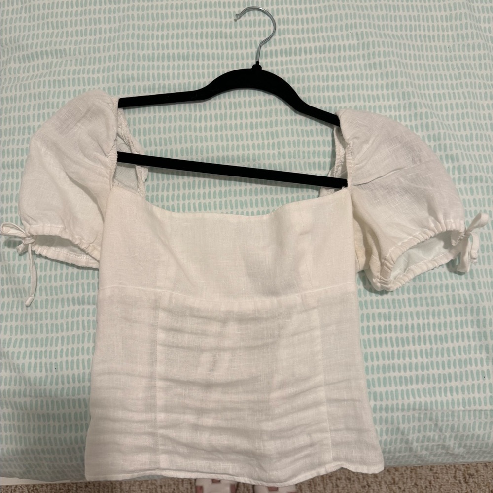 reformation puff sleeve top